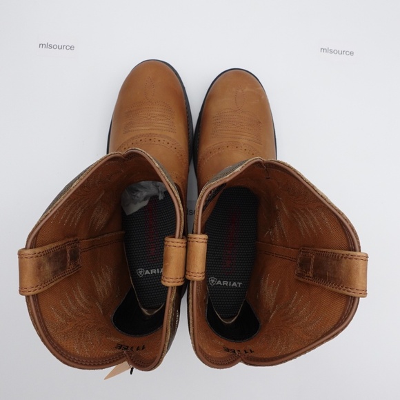 SLD NEW Size 11.5 WIDE 2E Men's Ariat WorkHog Composite Roper Safety Toe Boots - Picture 5 of 11